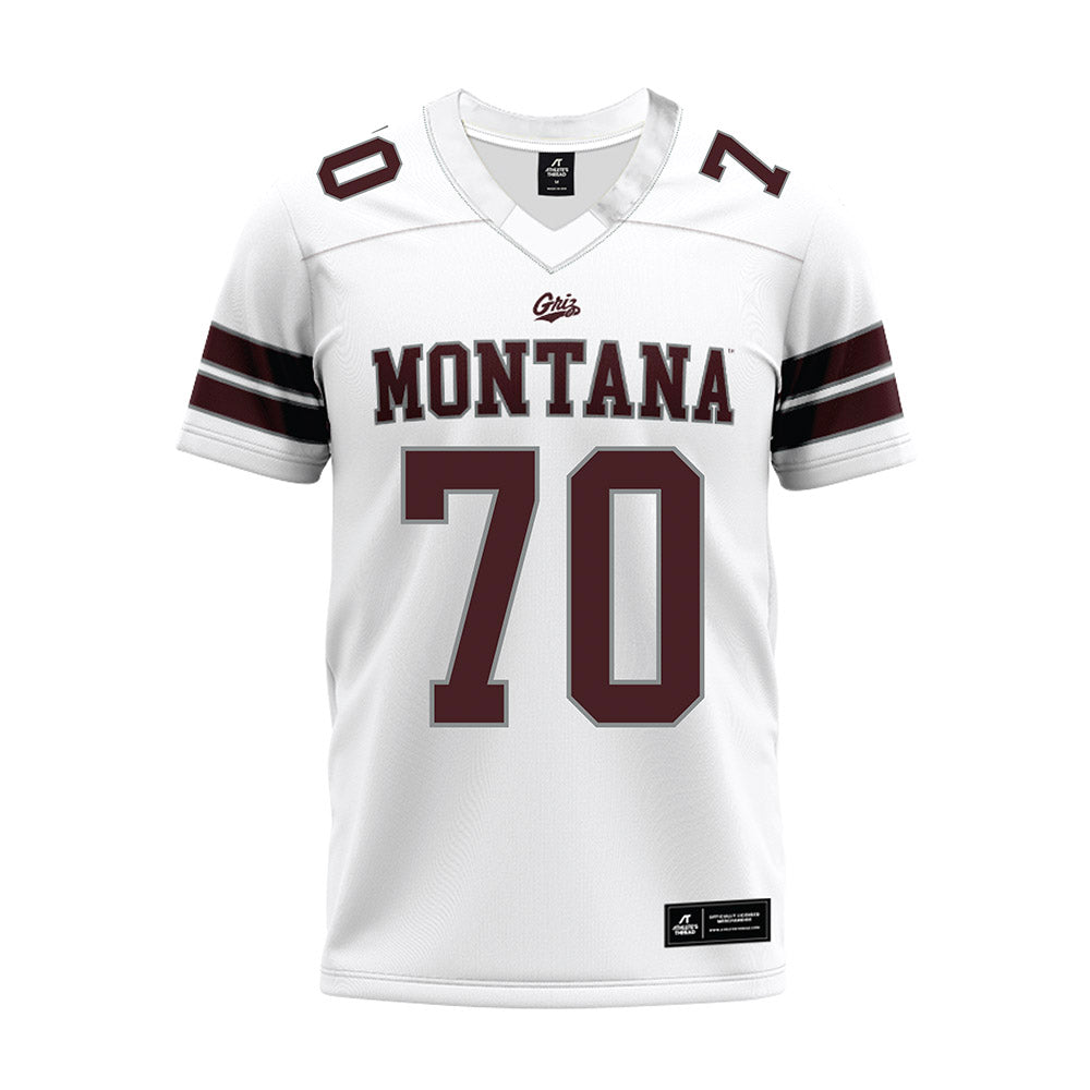 Montana - NCAA Football : Colin Amick - White Premium Football Jersey-0