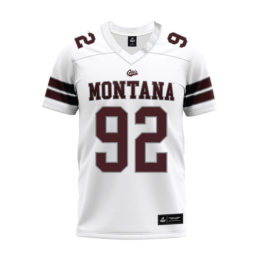 Montana - NCAA Football : Zekiel Seumalo - White Premium Football Jersey-0