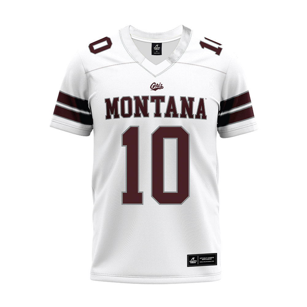Montana - NCAA Football : TJ Rausch - White Premium Football Jersey-0