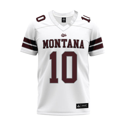 Montana - NCAA Football : TJ Rausch - White Premium Football Jersey-0