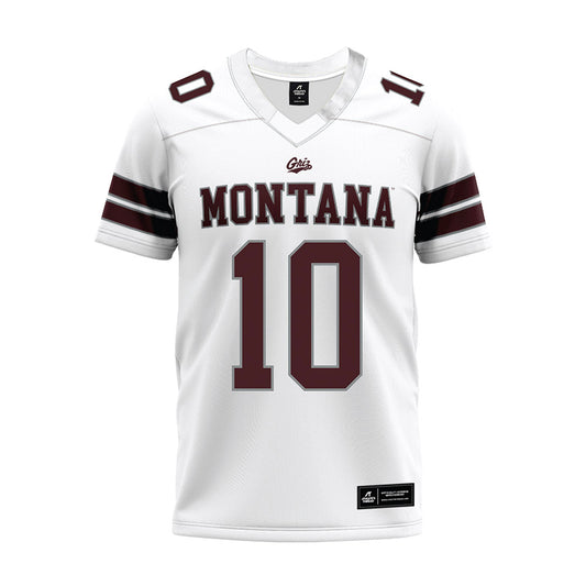 Montana - NCAA Football : TJ Rausch - White Premium Football Jersey-0