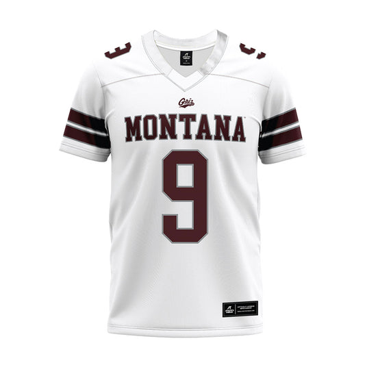 Montana - NCAA Football : Jordan Dever - White Premium Football Jersey-0
