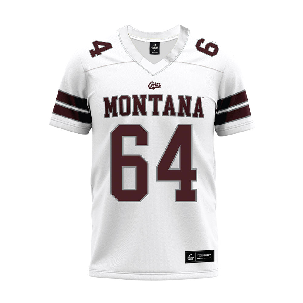 Montana - NCAA Football : Matt Hilden - White Premium Football Jersey-0