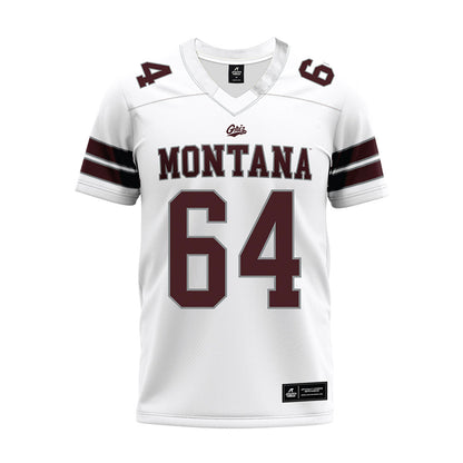 Montana - NCAA Football : Matt Hilden - White Premium Football Jersey-0