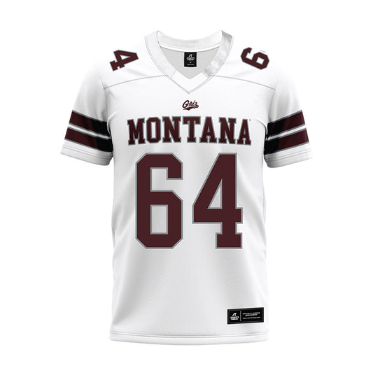 Montana - NCAA Football : Matt Hilden - White Premium Football Jersey-0