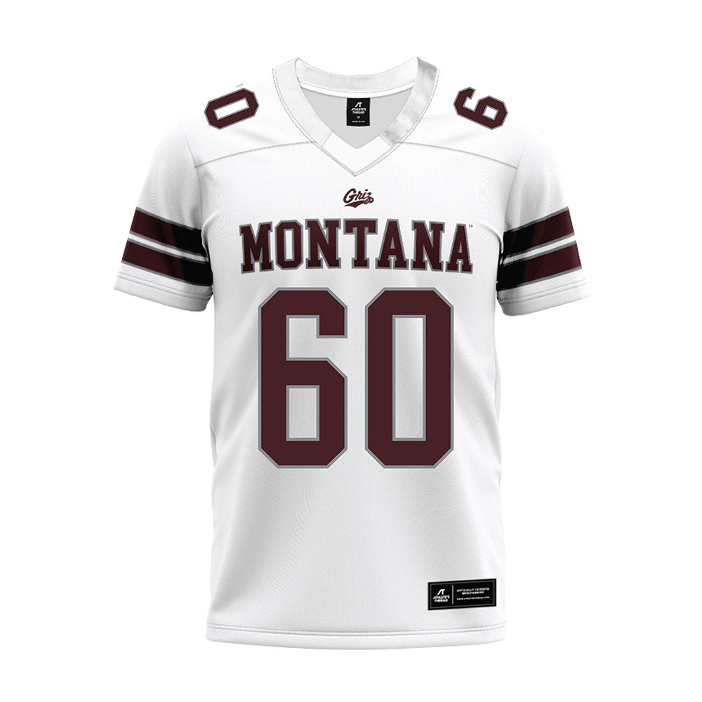Montana - NCAA Football : Dillon Botner - White Premium Football Jersey-0
