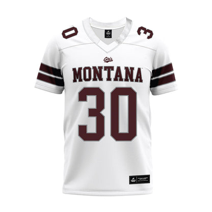 Montana - NCAA Football : Kade Cutler - White Premium Football Jersey-0