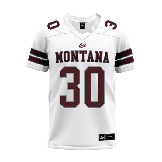Montana - NCAA Football : Kade Cutler - White Premium Football Jersey-0