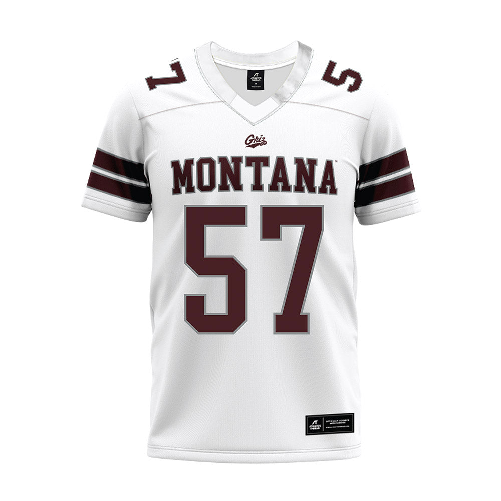 Montana - NCAA Football : Jake Mason - White Premium Football Jersey-0