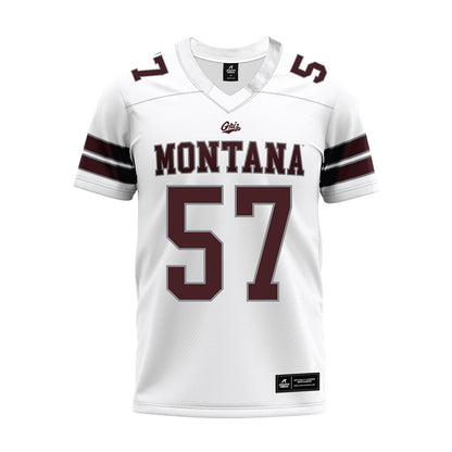 Montana - NCAA Football : Jake Mason - White Premium Football Jersey-0
