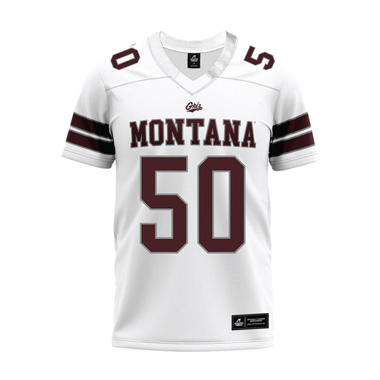 Montana - NCAA Football : Samuel Merriman - White Premium Football Jersey-0