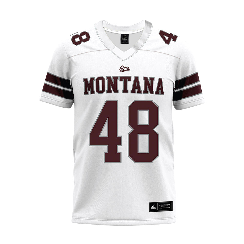 Montana - NCAA Football : Styles Goodman - White Premium Football Jersey-0