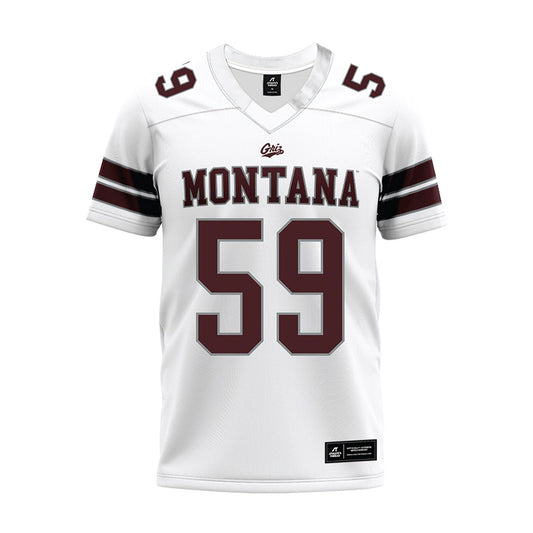 Montana - NCAA Football : Hayden Opitz - White Premium Football Jersey-0