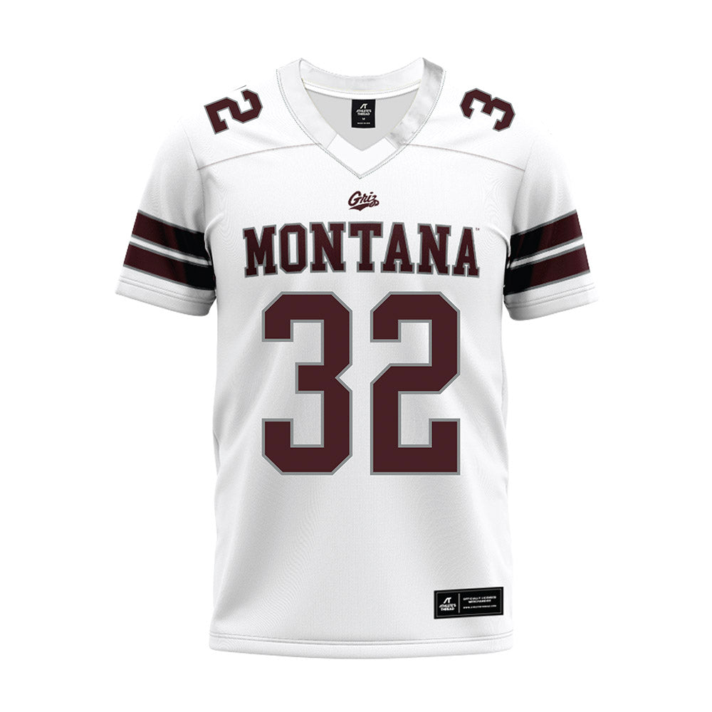 Montana - NCAA Football : Peyton Wing - White Premium Football Jersey-0