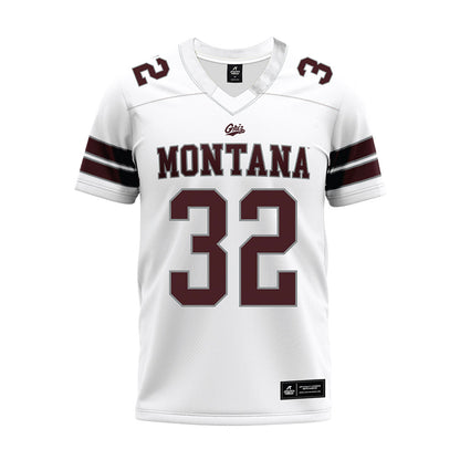 Montana - NCAA Football : Peyton Wing - White Premium Football Jersey-0