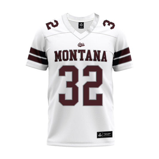 Montana - NCAA Football : Peyton Wing - White Premium Football Jersey-0