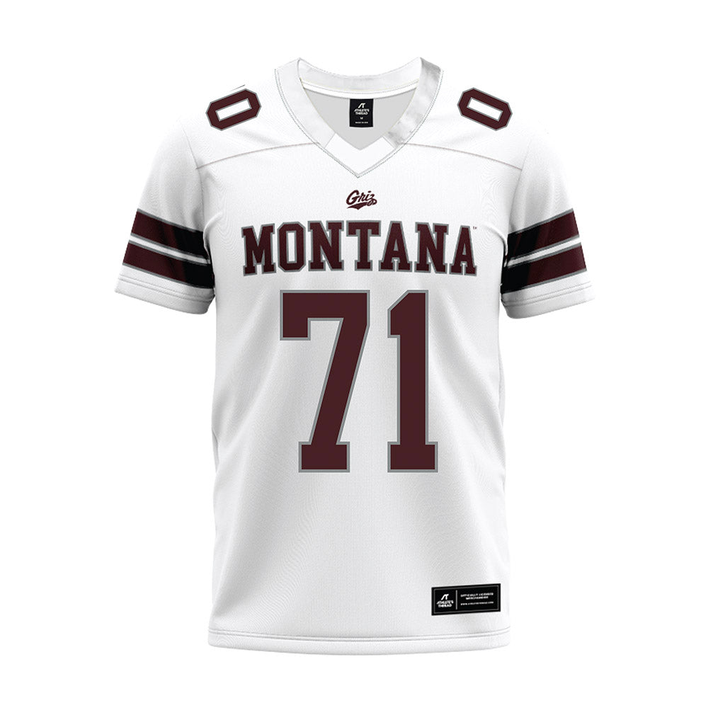 Montana - NCAA Football : Quinlan Hyatt - White Premium Football Jersey-0