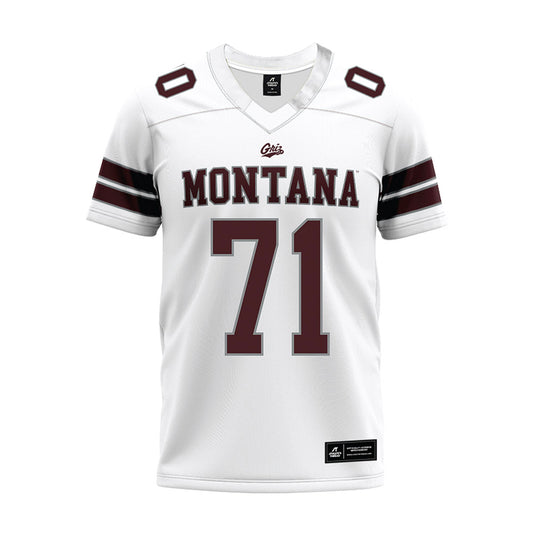 Montana - NCAA Football : Quinlan Hyatt - White Premium Football Jersey-0