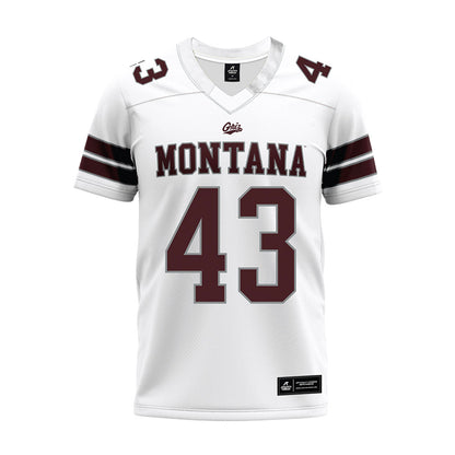 Montana - NCAA Football : Grayson Pibal - White Premium Football Jersey-0