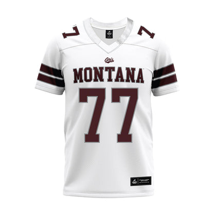 Montana - NCAA Football : Carter Bowen - White Premium Football Jersey-0