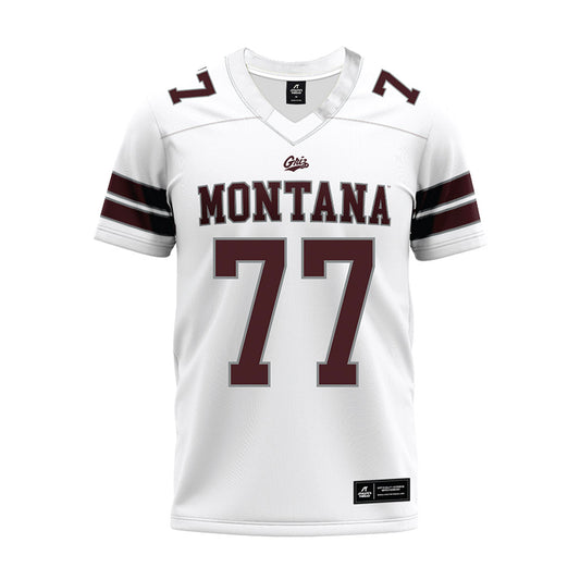 Montana - NCAA Football : Carter Bowen - White Premium Football Jersey-0