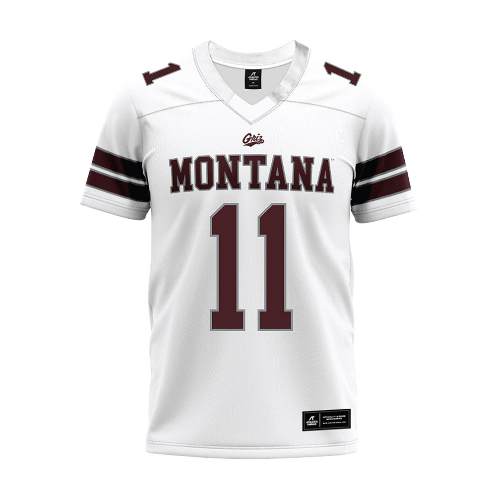 Montana - NCAA Football : Elijawah Tolbert - White Premium Football Jersey-0