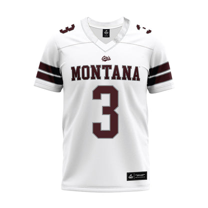 Montana - NCAA Football : brooks davis - White Premium Football Jersey-0