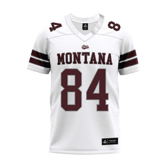 Montana - NCAA Football : Evan Shafer - White Premium Football Jersey-0
