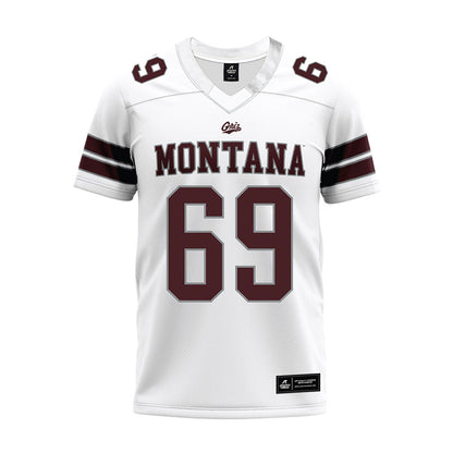 Montana - NCAA Football : Cannon Panfiloff - White Premium Football Jersey-0