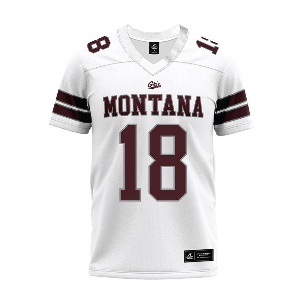 Montana - NCAA Football : Cody Schweikert - White Premium Football Jersey-0