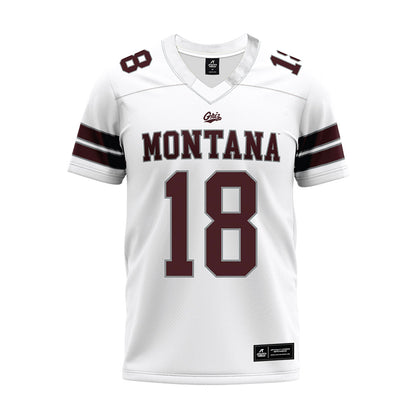 Montana - NCAA Football : Cody Schweikert - White Premium Football Jersey-0