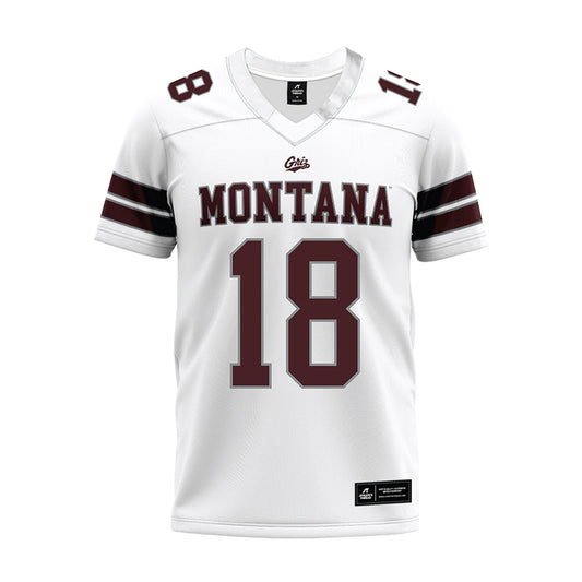 Montana - NCAA Football : Cody Schweikert - White Premium Football Jersey-0