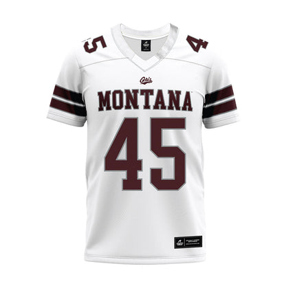 Montana - NCAA Football : Caleb Otlewski - White Premium Football Jersey-0