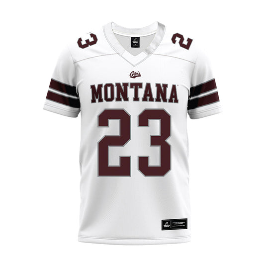Montana - NCAA Football : rashid Mansour - White Premium Football Jersey-0