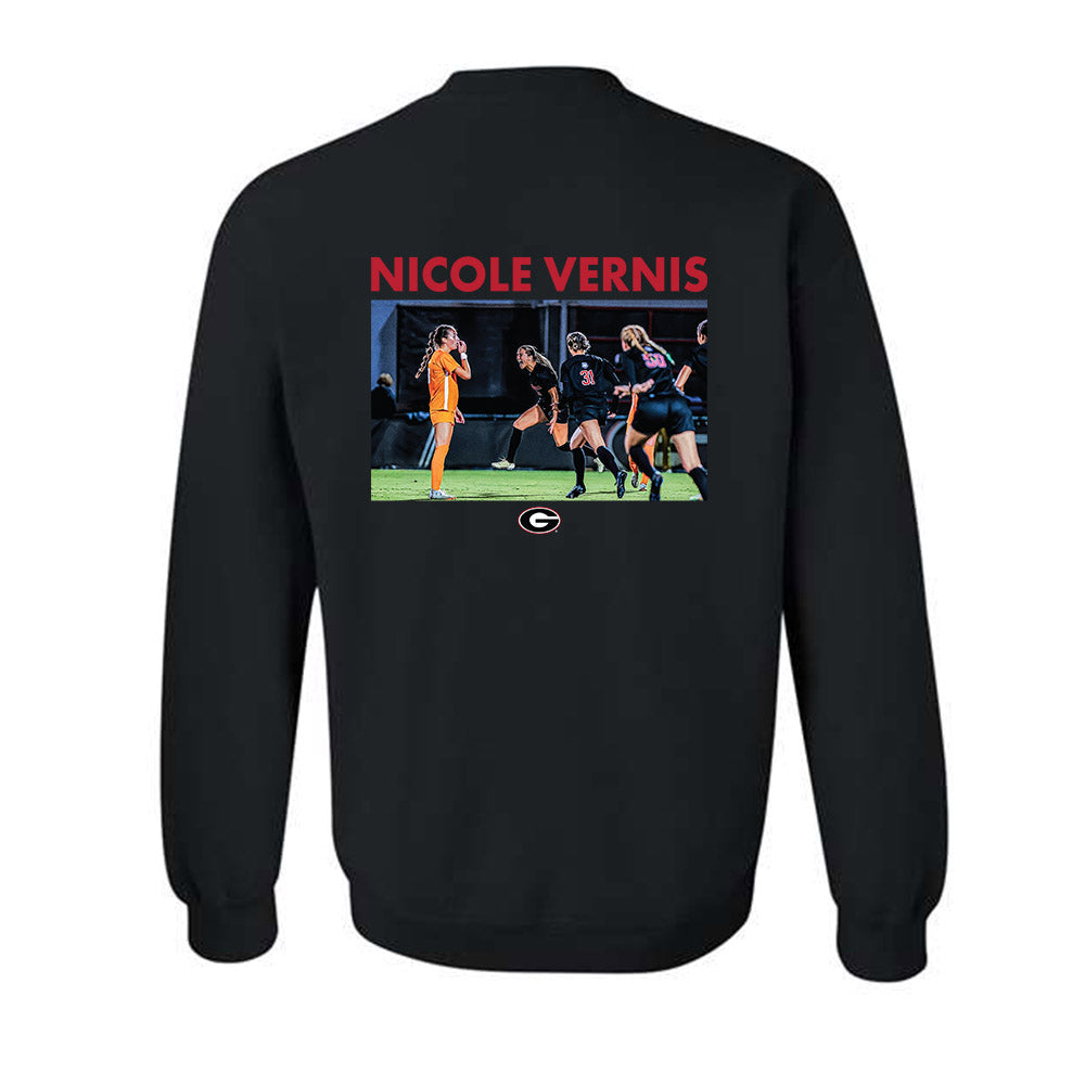 Georgia - NCAA Women's Soccer : Nicole Vernis - Individual Caricature Crewneck Sweatshirt-1