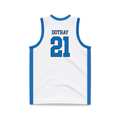 FLC - NCAA Women's Basketball : Savanna Dotray - White Basketball Jersey-1