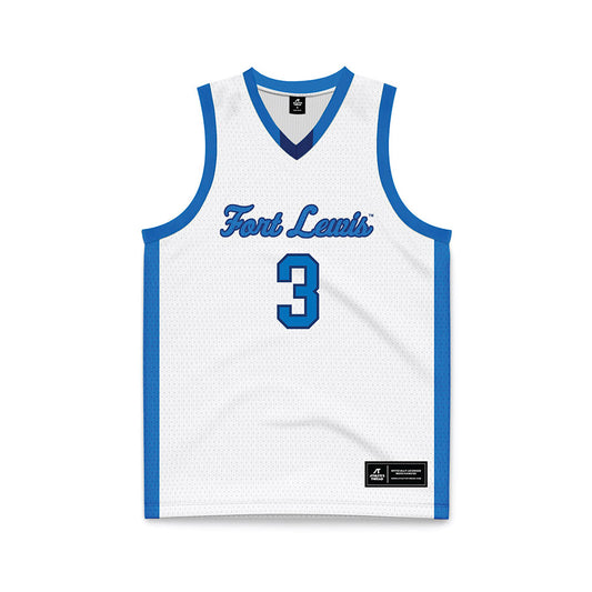 FLC - NCAA Women's Basketball : Josie Davis - White Basketball Jersey-0