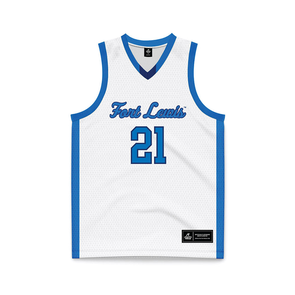FLC - NCAA Women's Basketball : Savanna Dotray - White Basketball Jersey-0