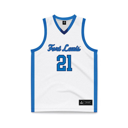 FLC - NCAA Women's Basketball : Savanna Dotray - White Basketball Jersey-0