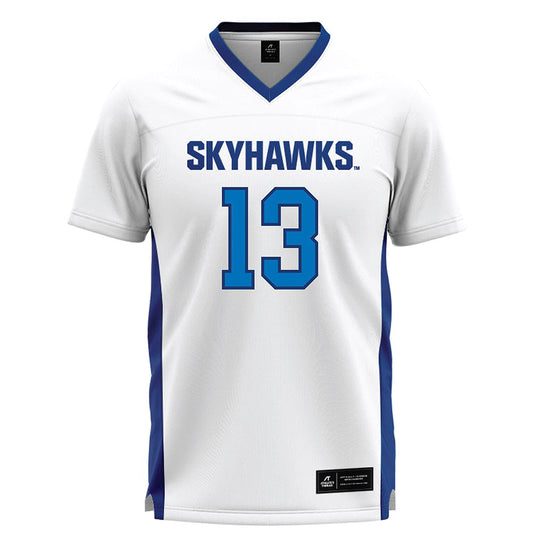 FLC - NCAA Women's Lacrosse : Madeleine Bina - White Lacrosse Jersey -0