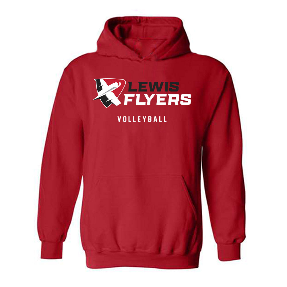 Lewis - NCAA Women's Volleyball : Rachel Kaczorowski - Classic Shersey Hooded Sweatshirt-0