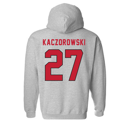 Lewis - NCAA Women's Volleyball : Rachel Kaczorowski - Classic Shersey Hooded Sweatshirt-1