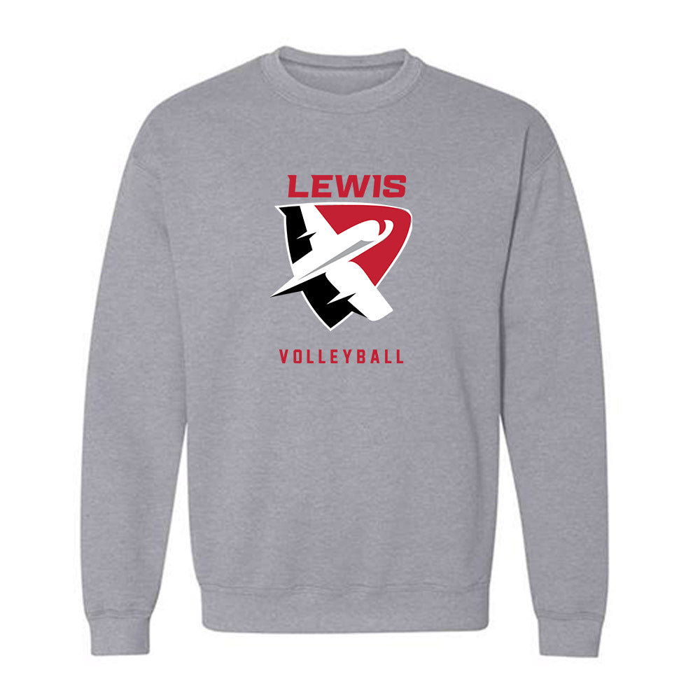 Lewis - NCAA Women's Volleyball : Rachel Kaczorowski - Classic Shersey Crewneck Sweatshirt-0