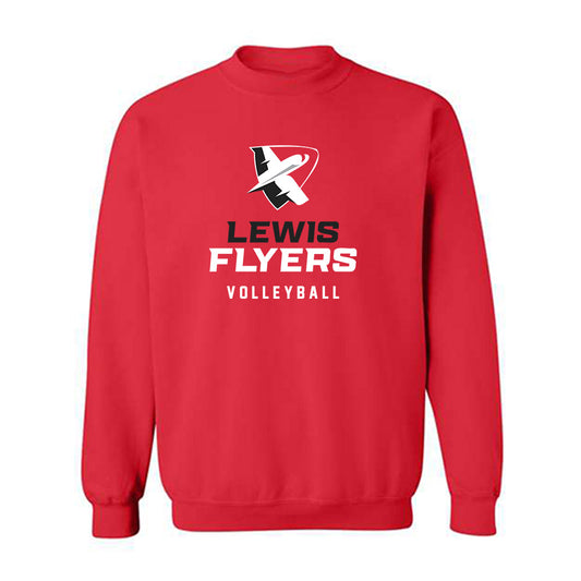 Lewis - NCAA Women's Volleyball : Rachel Kaczorowski - Classic Shersey Crewneck Sweatshirt-0