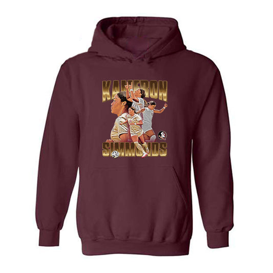 FSU - NCAA Women's Soccer : Kameron Simmonds - FSU Themed Player Collage Hooded Sweatshirt-0