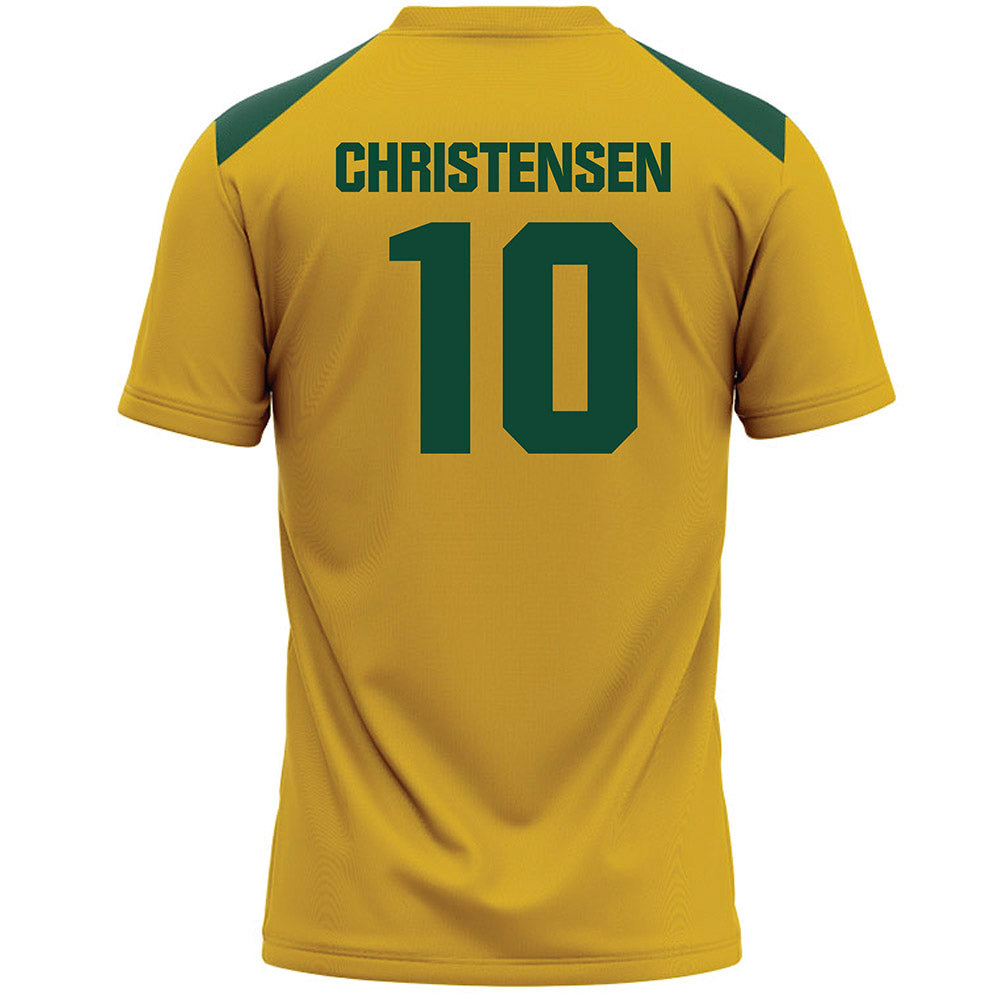 Tiffin - NCAA Women's Lacrosse : Delaney Christensen - Gold Lacrosse Jersey -1