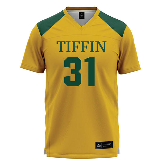 Tiffin - NCAA Women's Lacrosse : Sarah Hart - Gold Lacrosse Jersey -0