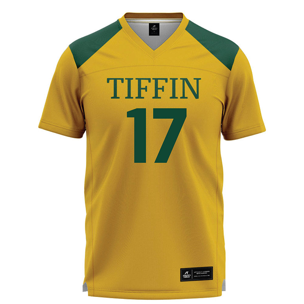 Tiffin - NCAA Women's Lacrosse : Ashley Spangler - Gold Lacrosse Jersey -0