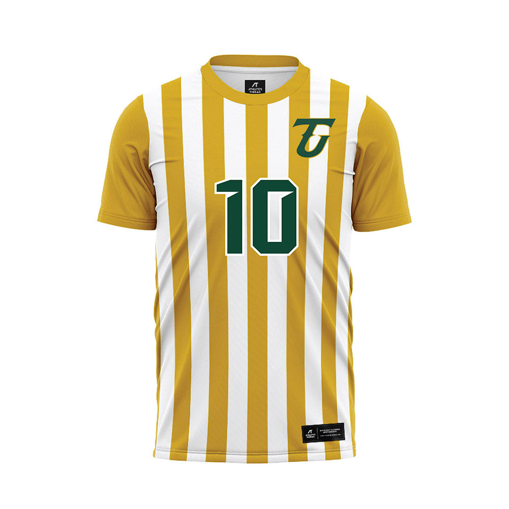 Tiffin - NCAA Men's Soccer : Praygod Johnson Pallangyo - Gold Soccer Jersey-0