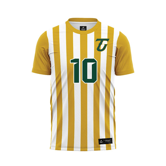 Tiffin - NCAA Men's Soccer : Praygod Johnson Pallangyo - Gold Soccer Jersey-0
